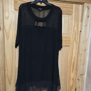 Cha Cha Vente Black Sheer Blouse